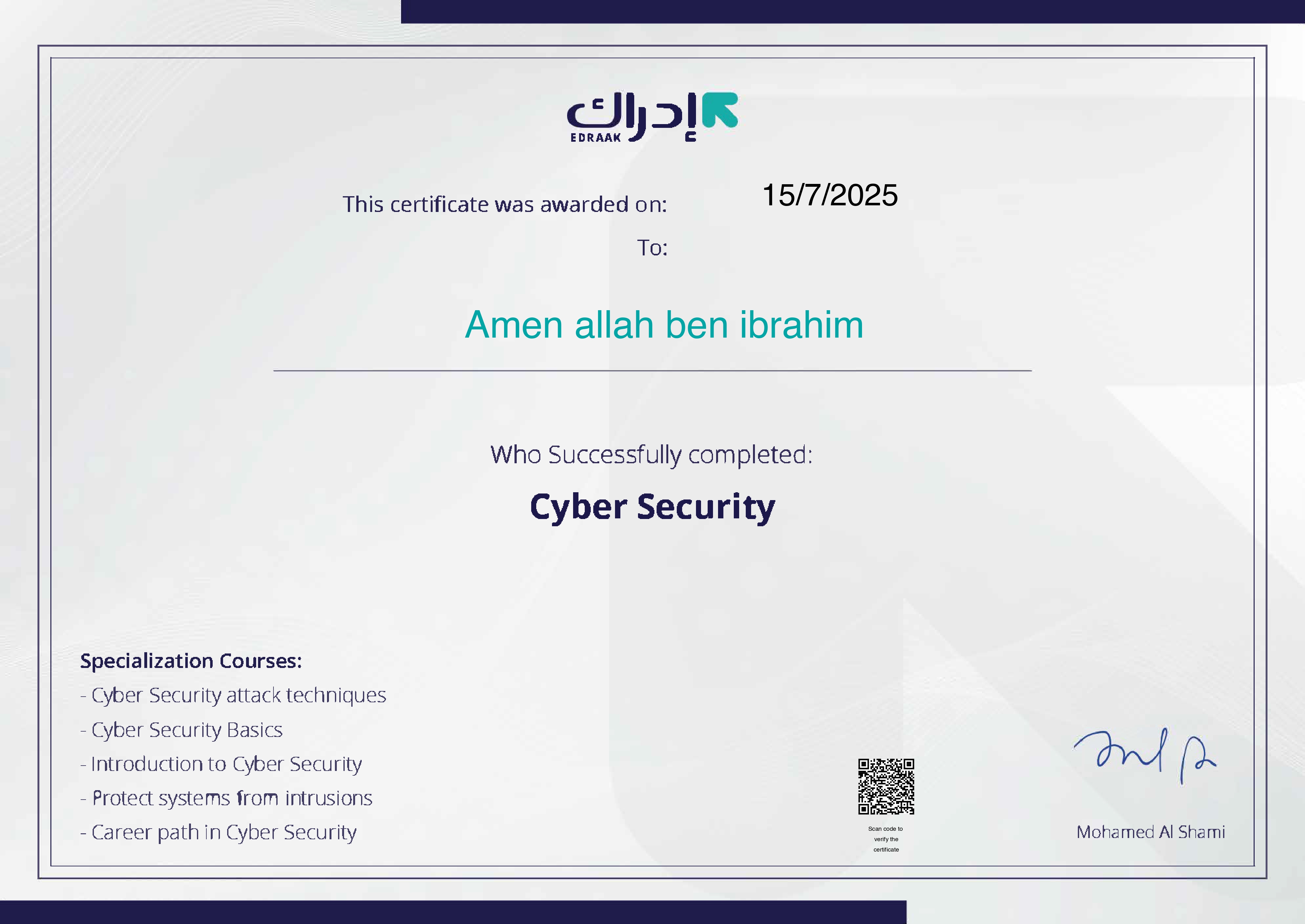Cert 3